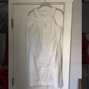 White House Black Market, size 6, knee length dress, keyhole cutout